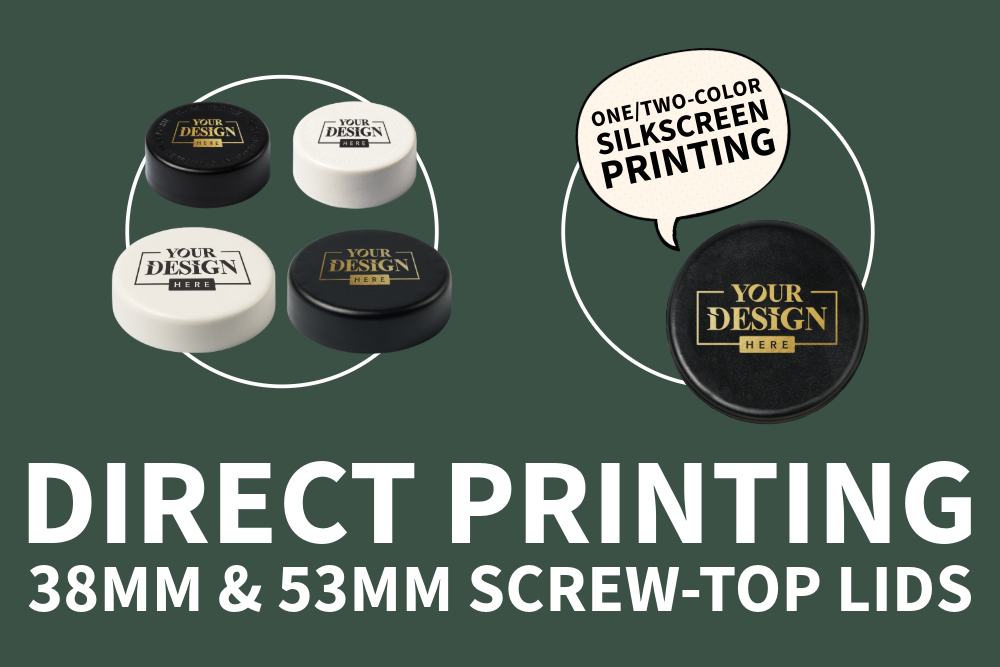 Direct Printing 38mm & 53mm Screw-Top Lids