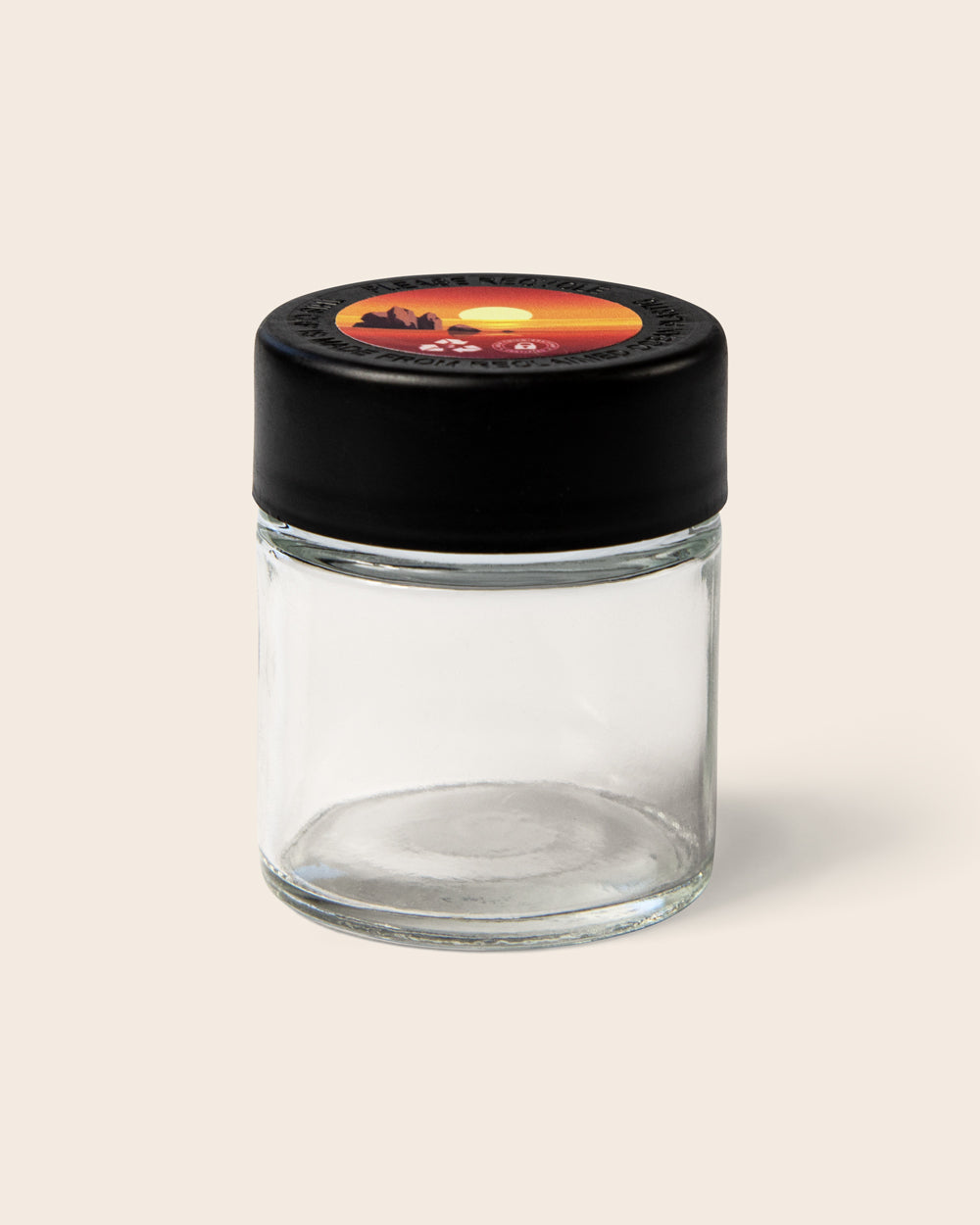 1oz Glass Jar – black lid