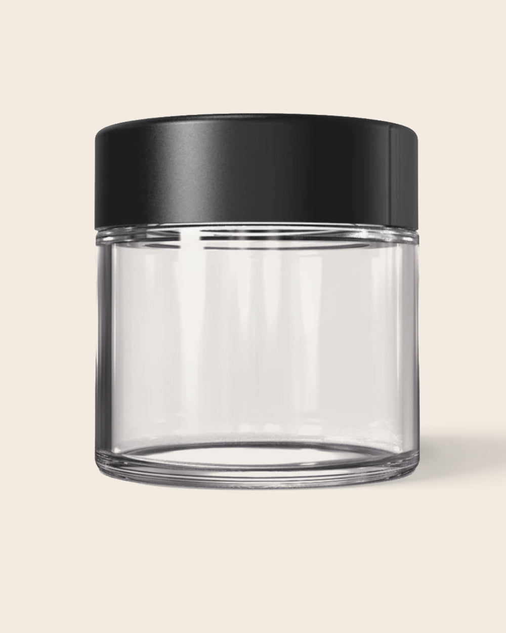 3oz Recycled Glass Jar – black lid
