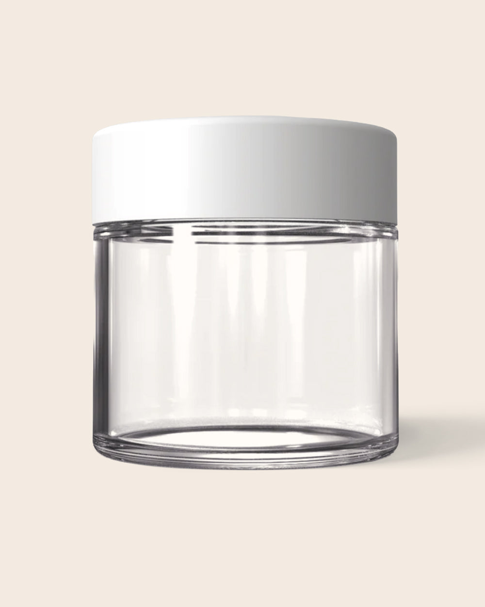 3oz Recycled Glass Jar – white lid