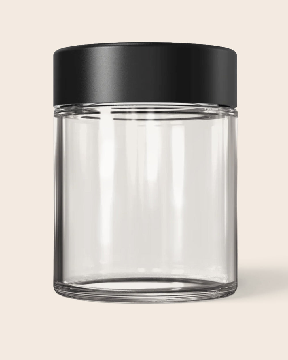4oz Recycled Glass Jar – black lid