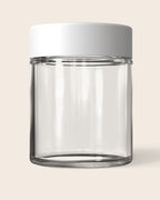 4oz Recycled Glass Jar – white lid