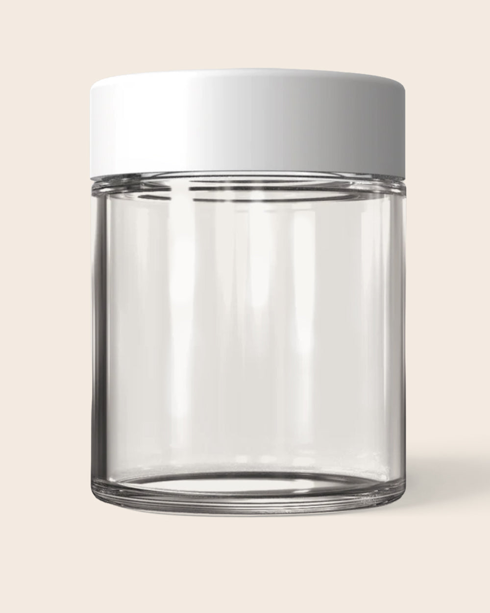 4oz Recycled Glass Jar – white lid