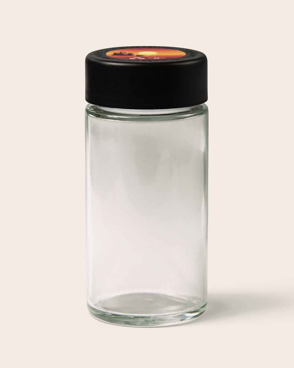 90mm Glass Pre-Roll Multipack Jar – black lid