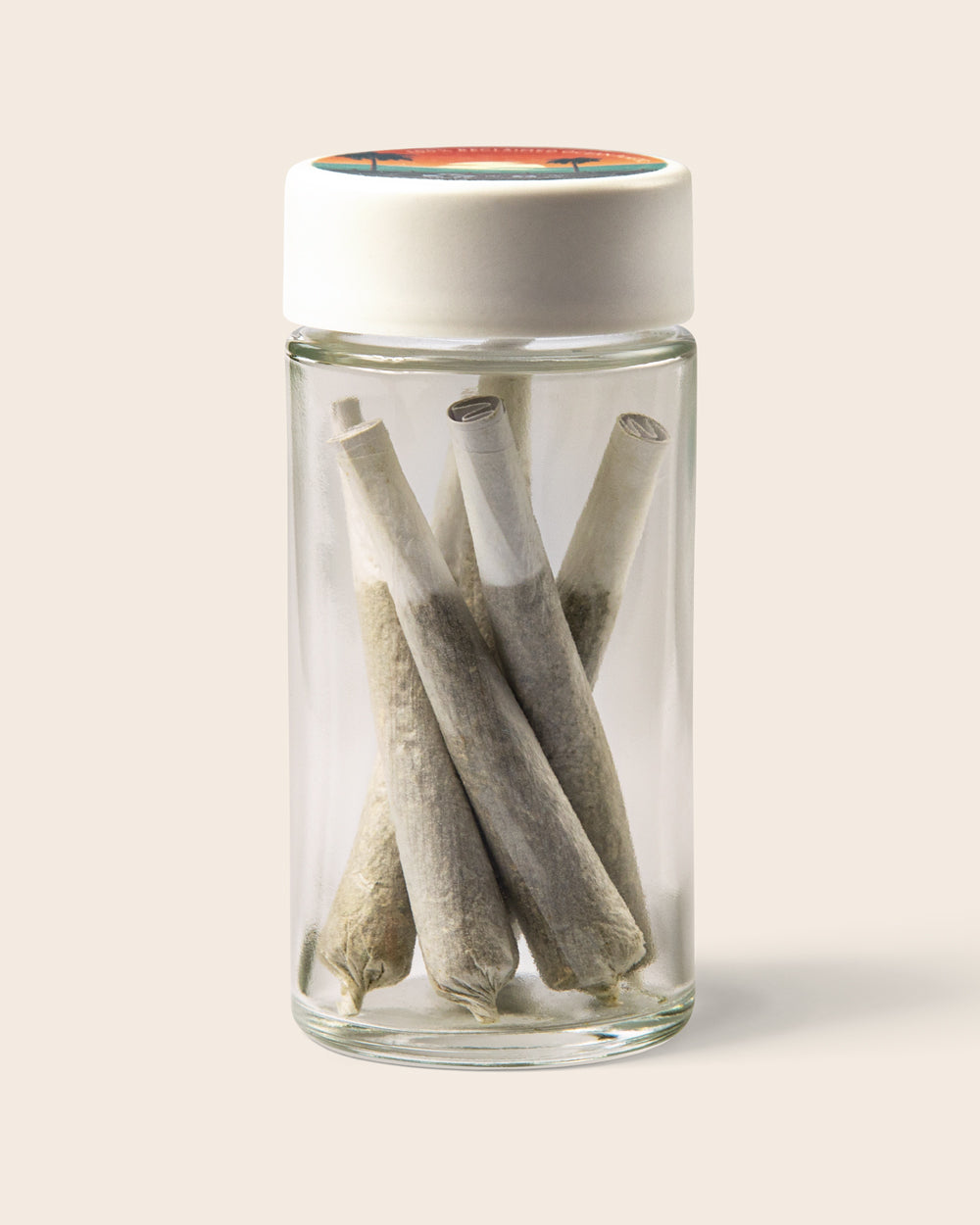 90mm Glass Pre-Roll Multipack Jar – with pre-rolls