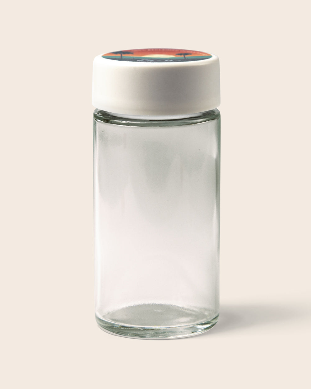 90mm Glass Pre-Roll Multipack Jar – white lid