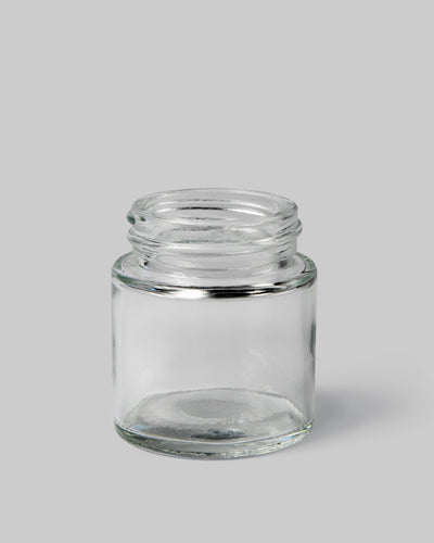 1oz clear glass jar
