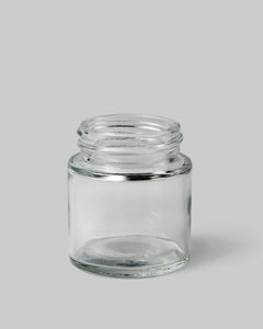 1oz clear glass jar
