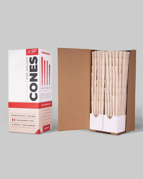 Organic Hemp Paper Pre-Rolled Cones 109mm